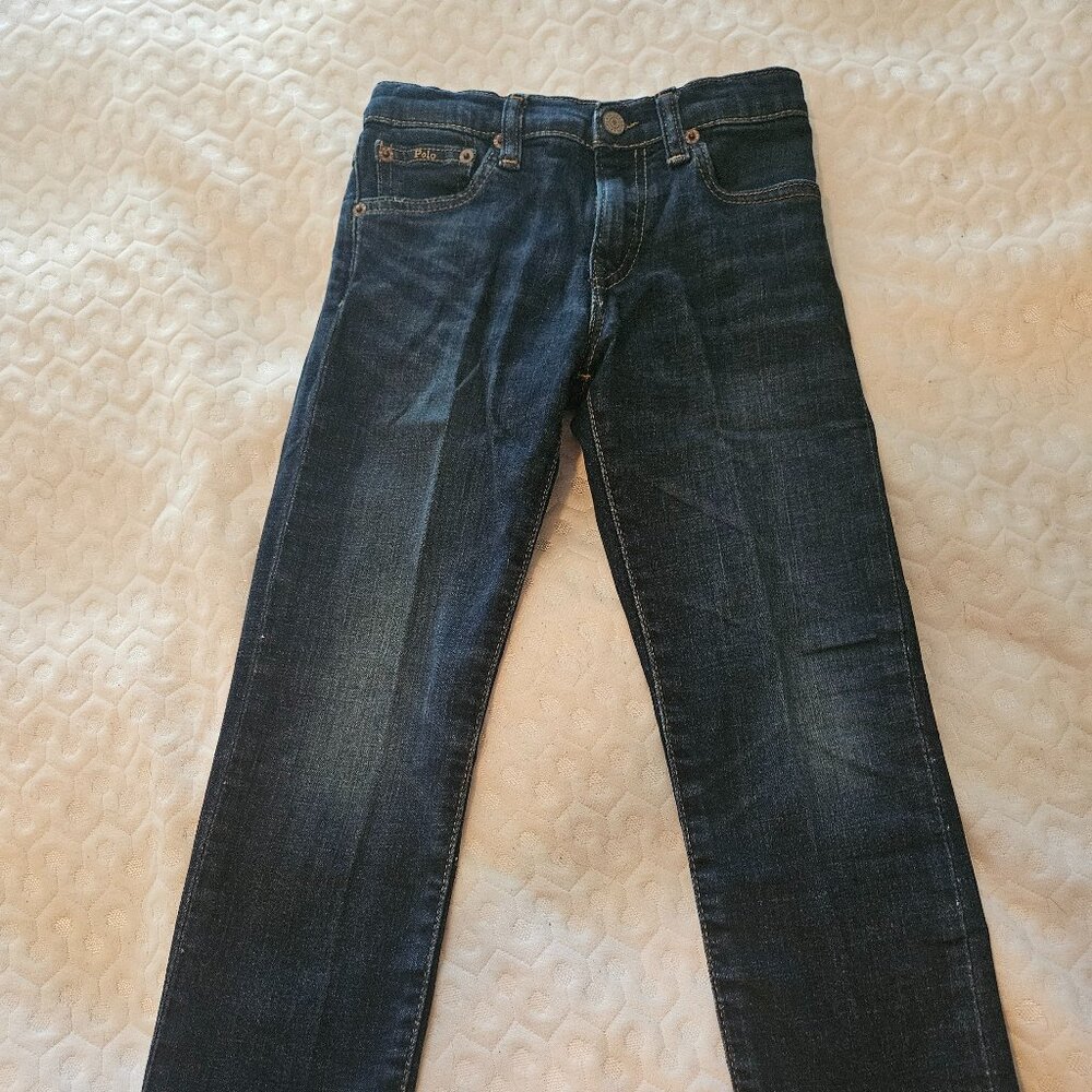 POLO RALPH LAUREN BOYS'  HAMPTON STRAIGHT JEANS SIZE 6 - NEVER WORN